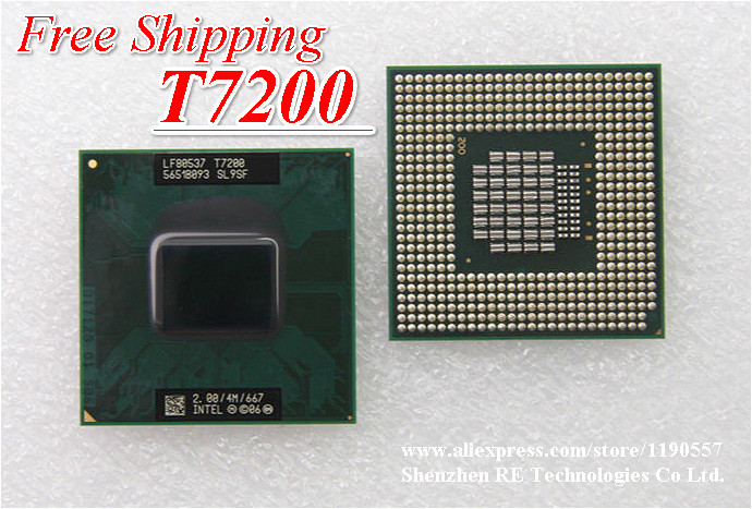Процессоры для ПК  Nazya Процессор для ПК Intel Core Duo T7200 Scoket 478, 945