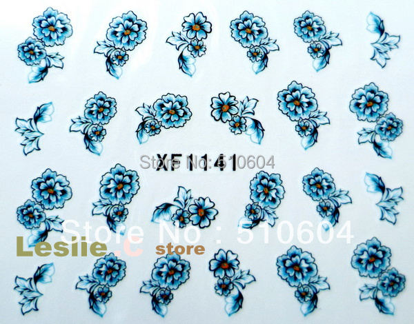  Наклейки для ногтей As Picture 100pcs/lot x 20 #1141/1160 XF