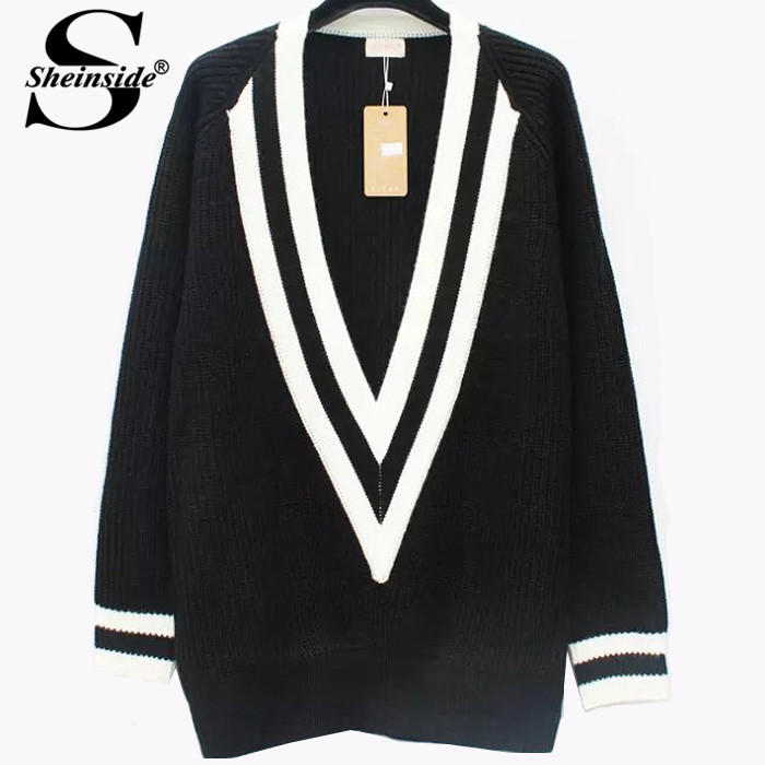 Женские пуловеры  Nazya Женский пуловер Sheinside 2015 v sweater140819005