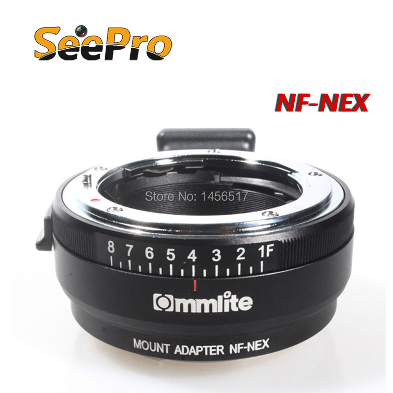 Адаптер для объектива Commlite Dial Nikon G/DX/F/A/S/D Sony e/nex A7/A7R CM-NF-NEX