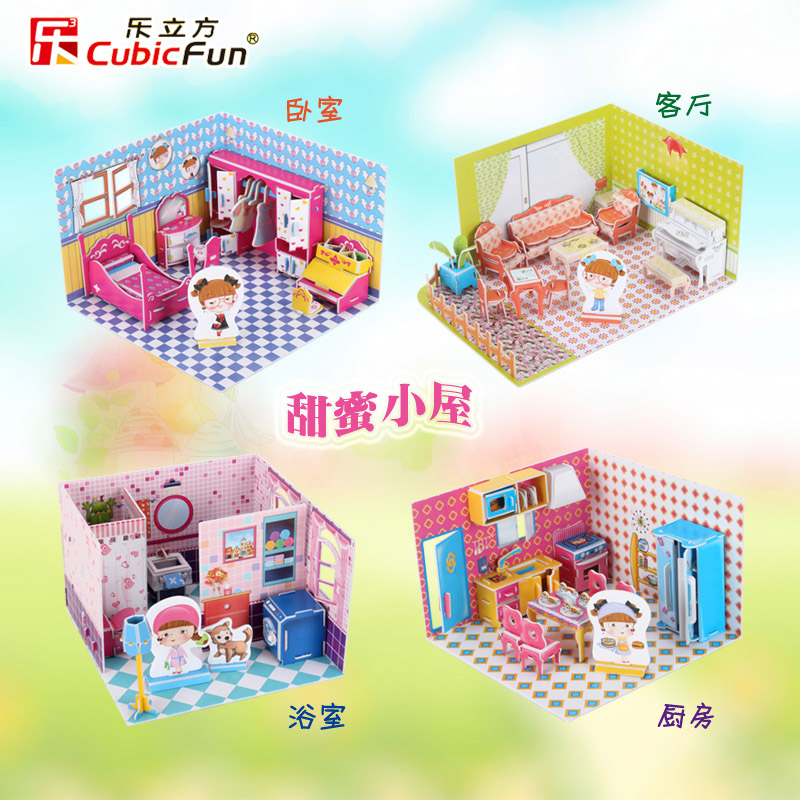 Пазл Cubicfun Sweet Home DIY 3D