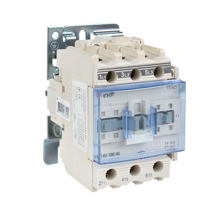   ГдеМатериал Контактор КМЭ 40А 220В NO+NC EKF ctr-s-40-220