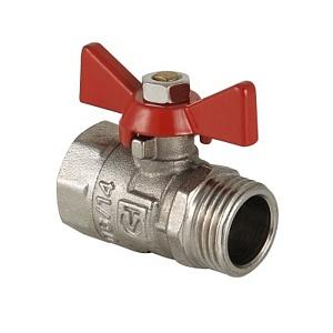 Кран шаровый Valtec 1/2 ВР-НР бабочка COMPACT VT.093.N.04