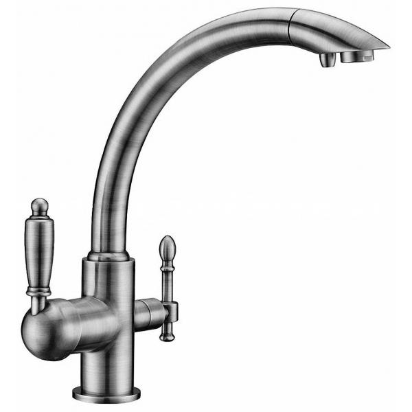 Смеситель для кухонной мойки Kaiser Vincent 31244-2 Silver под фильтр