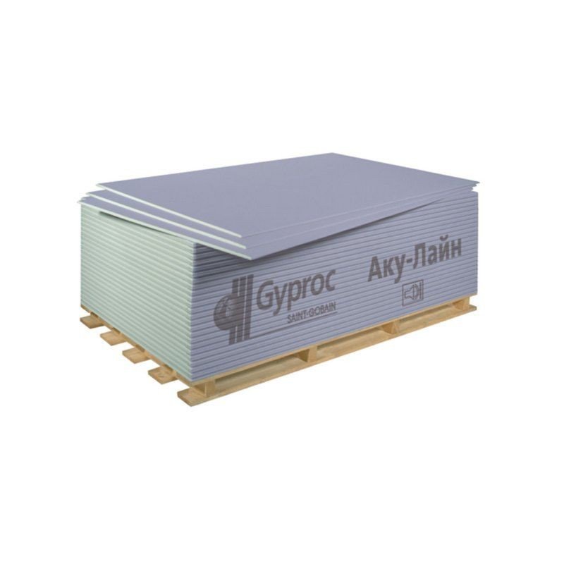  Лист ГКЛА Gyproc AkuLine 2000х1200х12.5 мм 2,4 м2