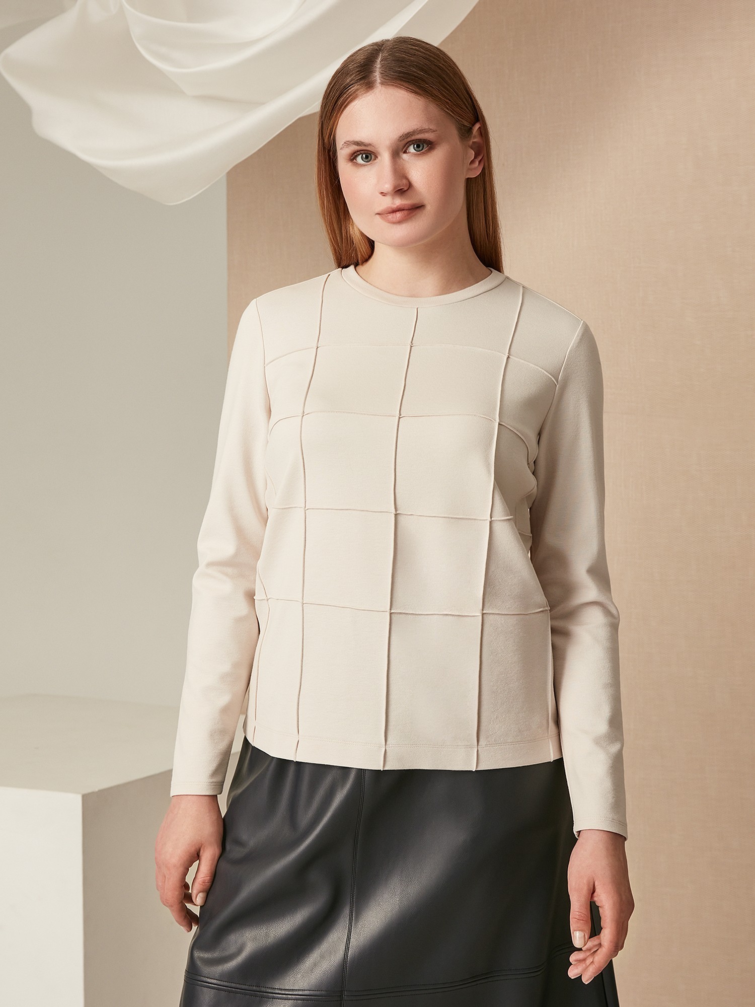 Блуза с фактурным узором XL(50)