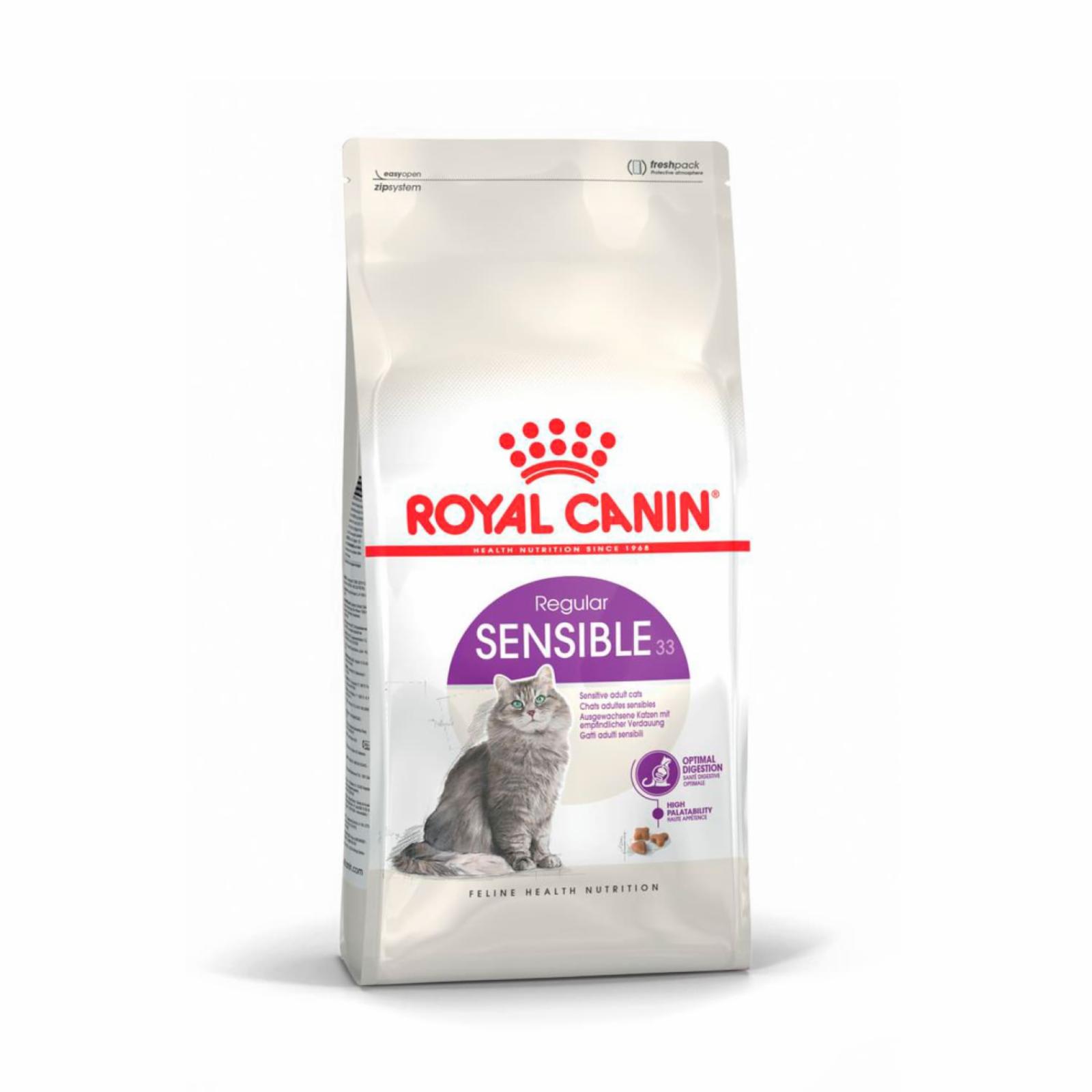 Royal Canin корм сухой сбалансированный для взрослых кошек с чувствительной пищеварительной системой, Sensible 33 (400 г)