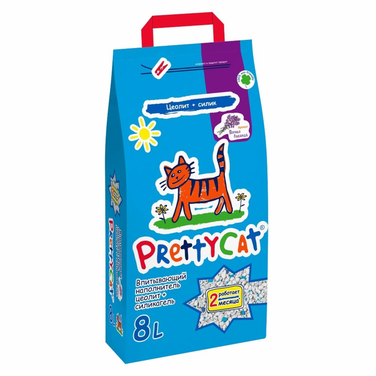 Pretty Cat наполнитель впитывающий для кошачьих туалетов с лавандой (20 кг)