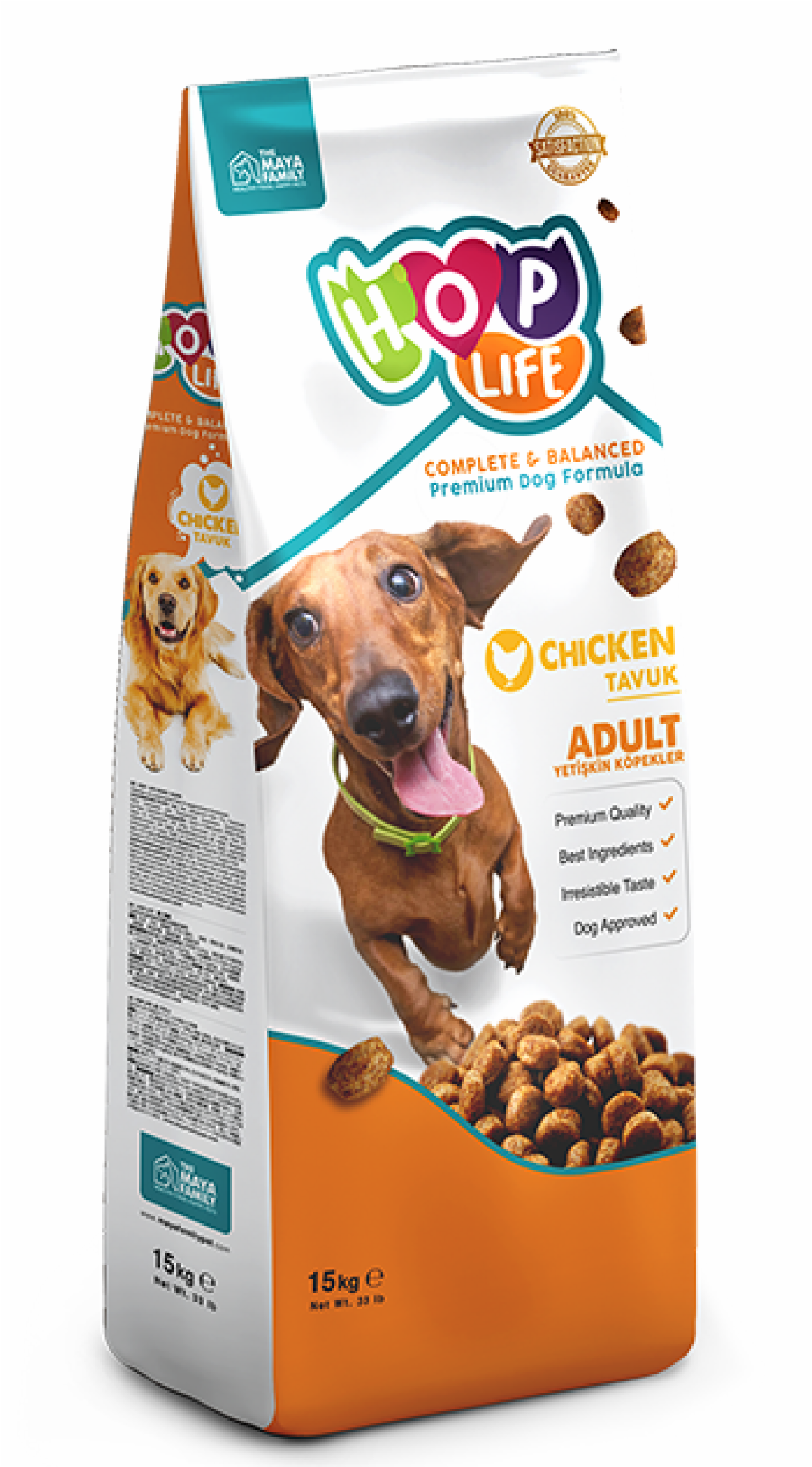   Petshop Hop Life сухой корм для взрослых собак, с курицей (15 кг)