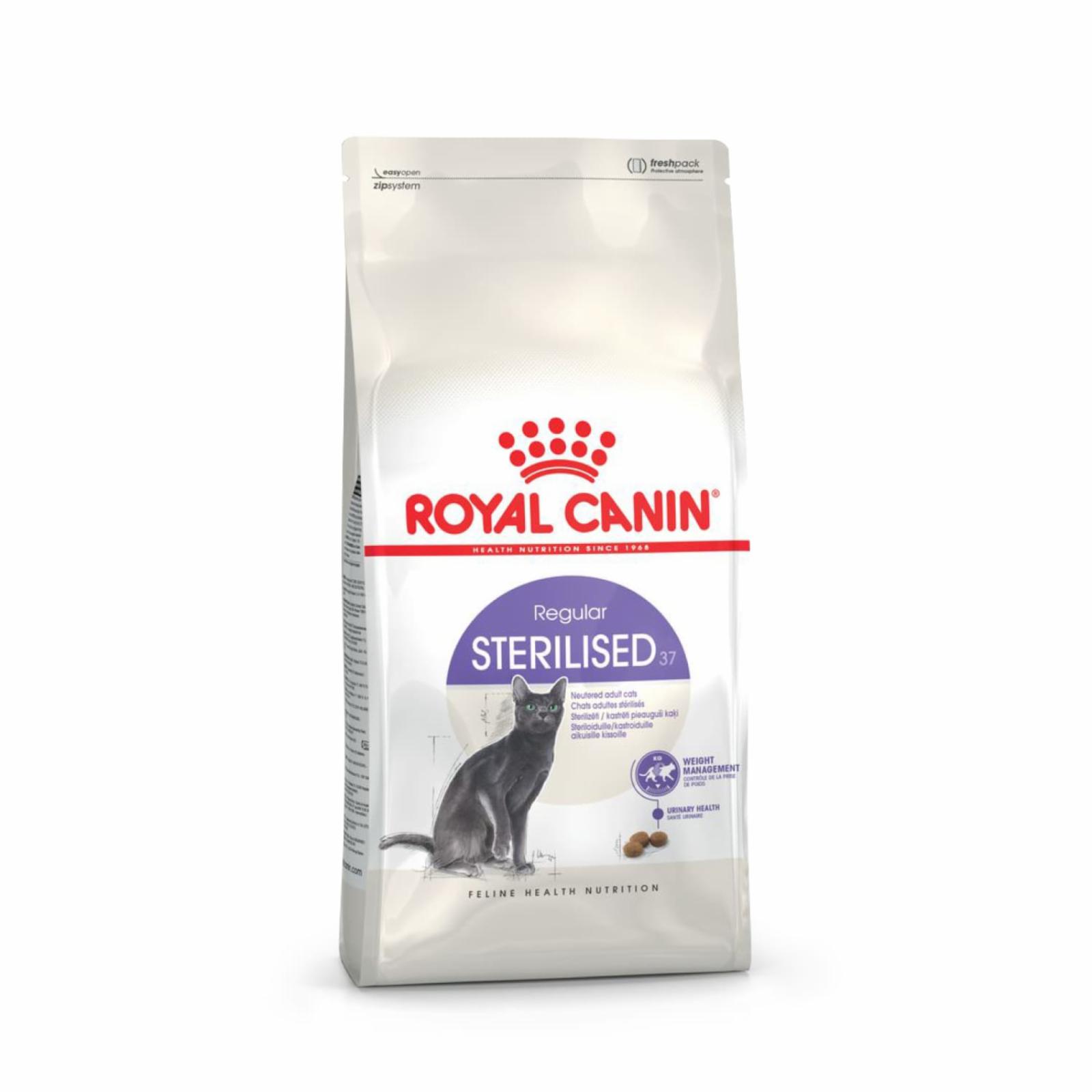 Royal Canin корм сухой сбалансированный для взрослых стерилизованных кошек,  Sterilised 37 (400 г)