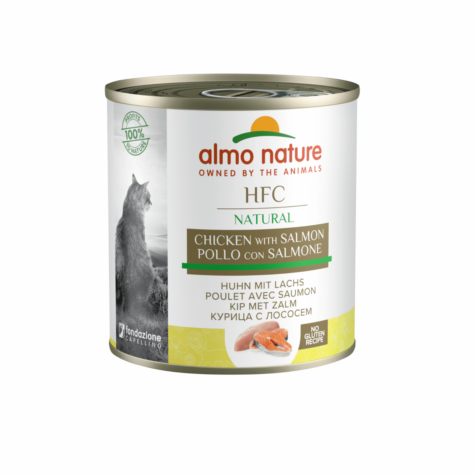   Petshop Almo Nature консервы консервы для кошек, с лососем и курицей (1 шт, 280 г)