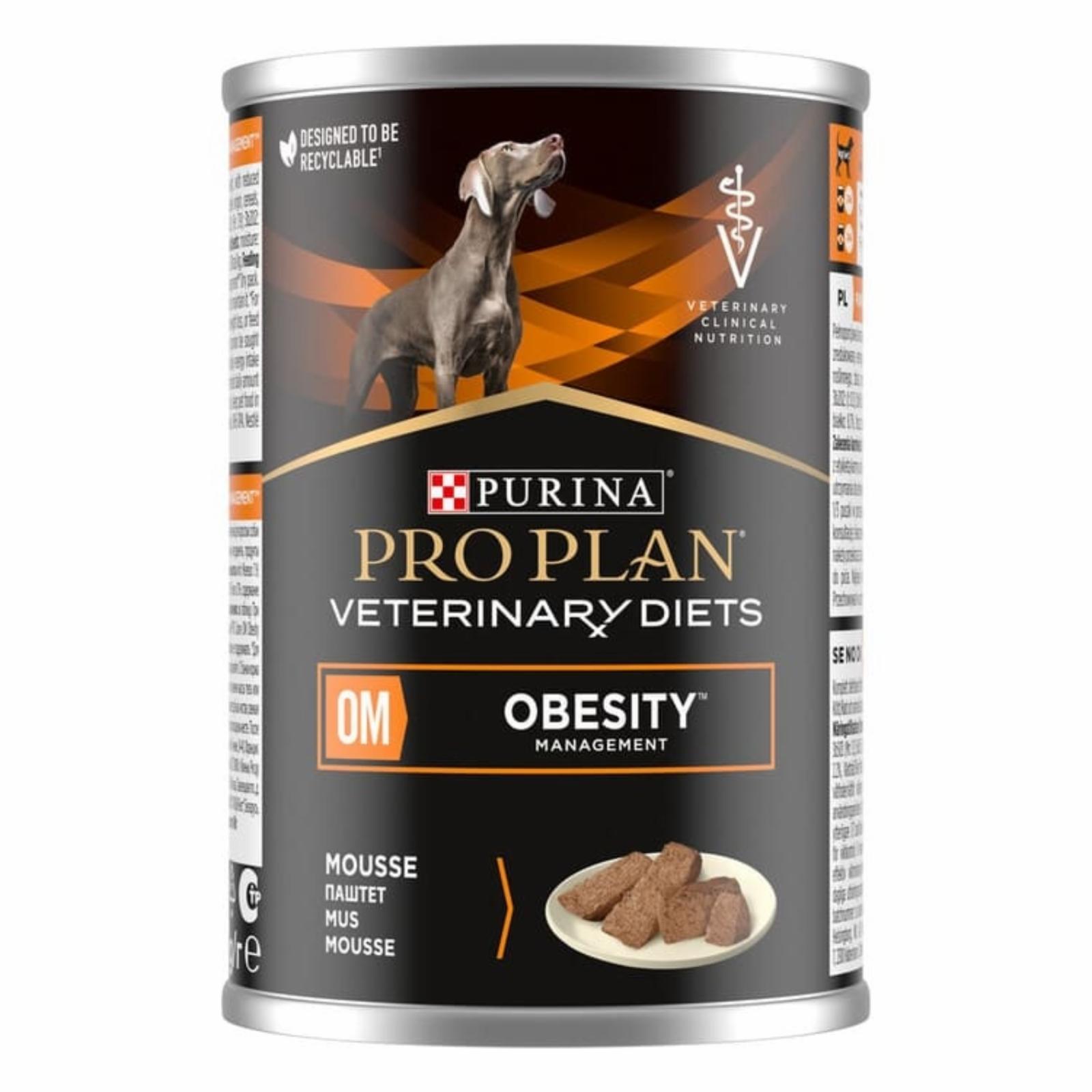 PRO PLAN® (вет. корма паучи) влажный кормдля взрослых собак при ожирении, VETERINARY DIETS (400 г)