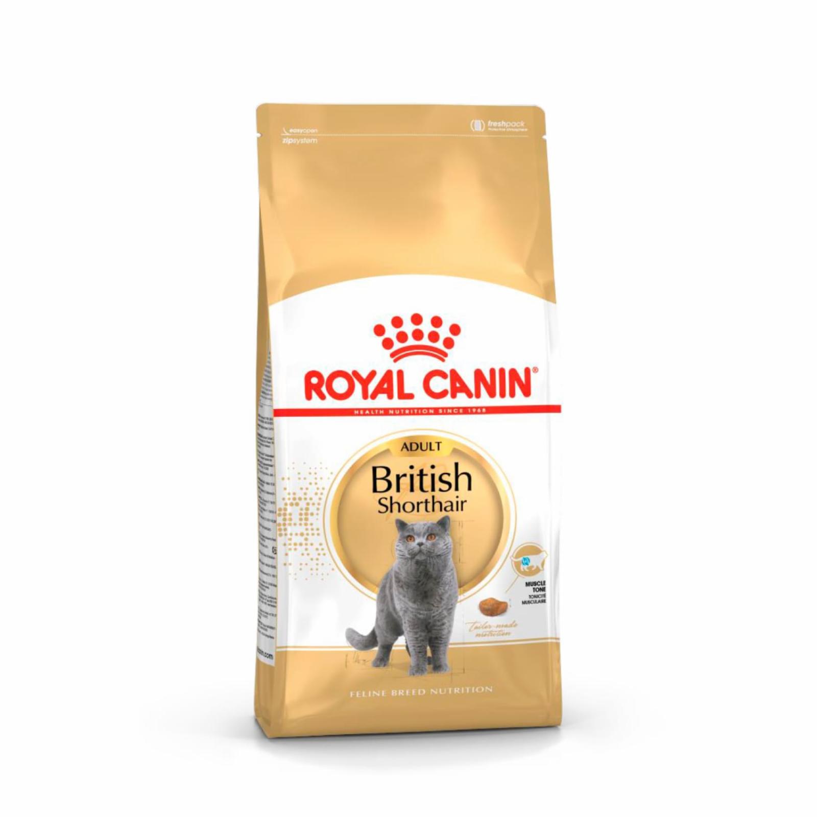 Royal Canin корм сухой сбалансированный для взрослых британских короткошерстных кошек, British Shorthair Adult (400 г)