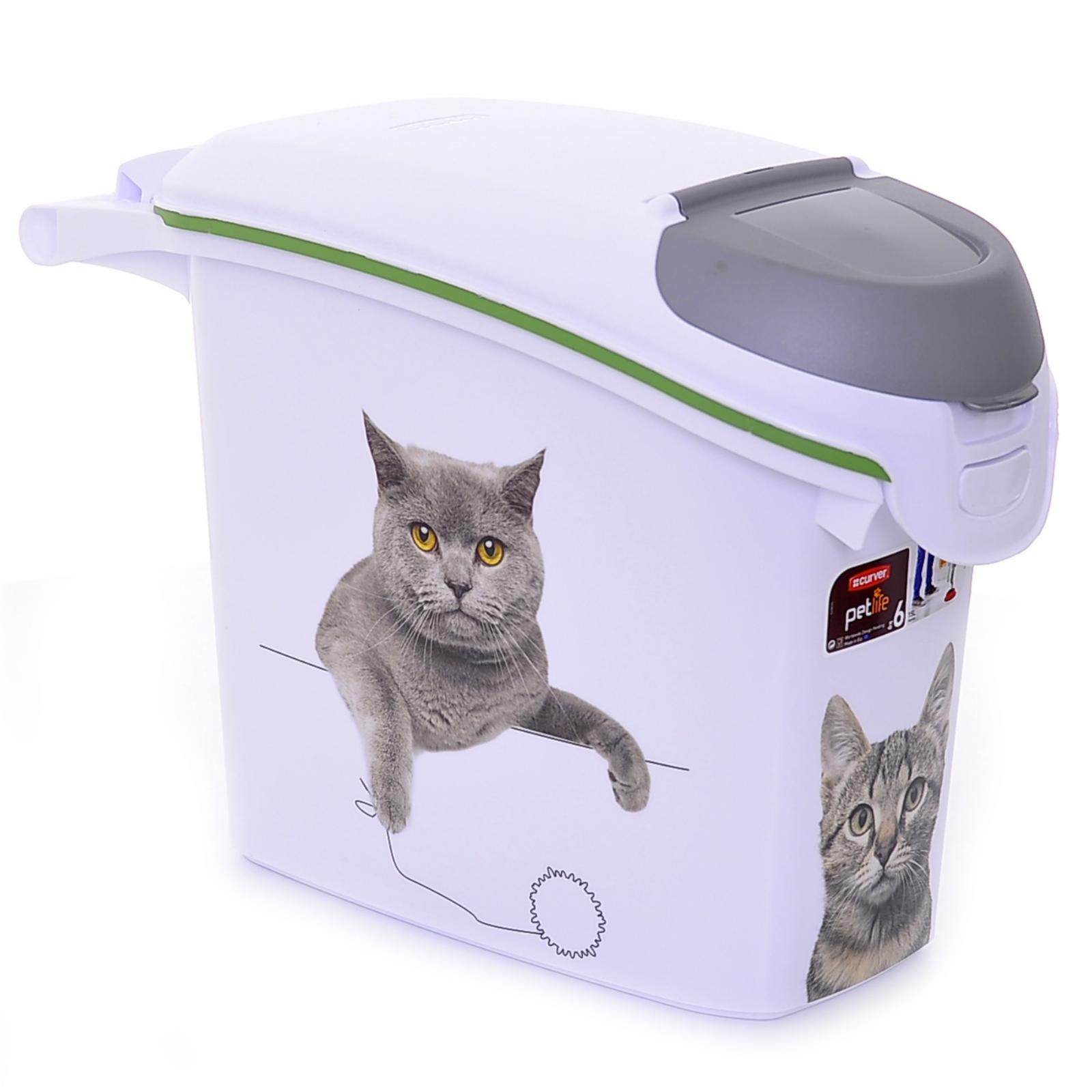 Curver PetLife контейнер для корма Сладкие котята на 6кг/15л, 23 х 50 х 36 см (1.035 кг)