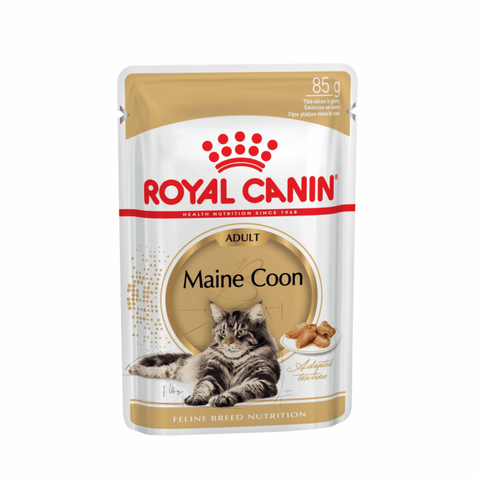   Petshop Royal Canin паучи для взрослых кошек породы Мэйн Кун, кусочки в соусе, Maine Coon Adult (1 шт)