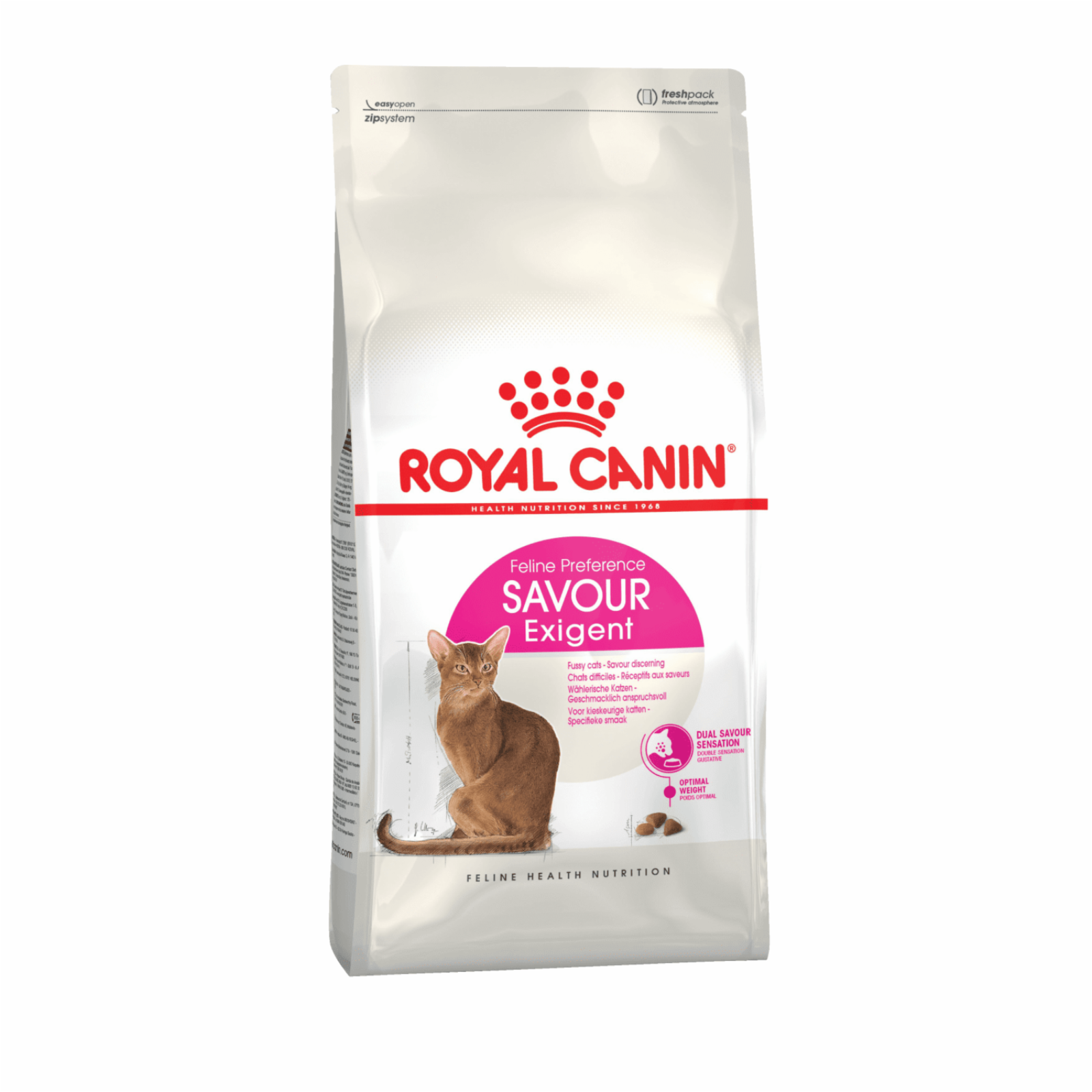 Royal Canin корм сухой сбалансированный для привередливых взрослых кошек от 1 года, Savour Exigent (400 г)