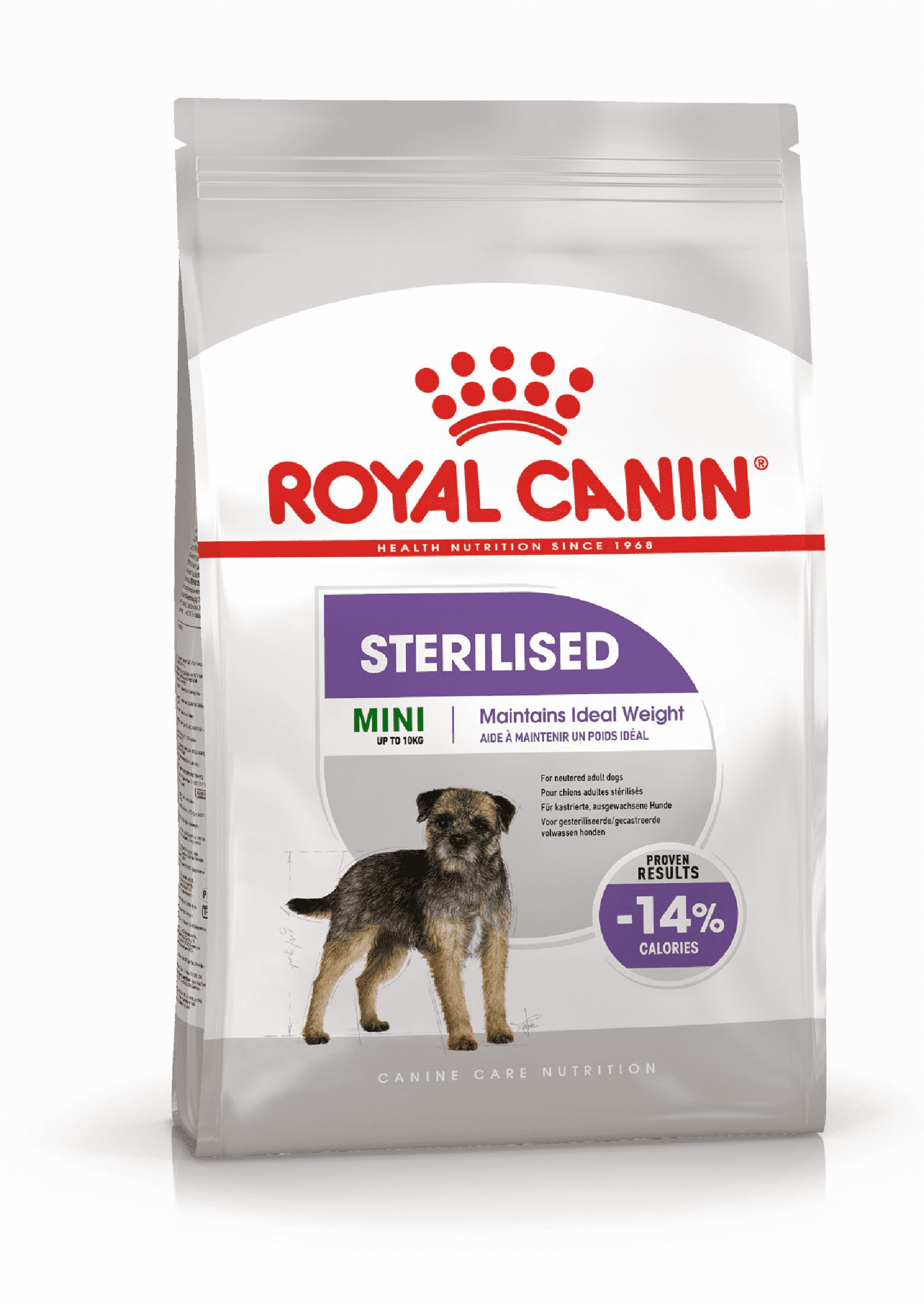 Royal Canin корм сухой для взрослых стерилизованных собак мелких размеров, склонных к набору веса, Mini Sterilised (3 кг)