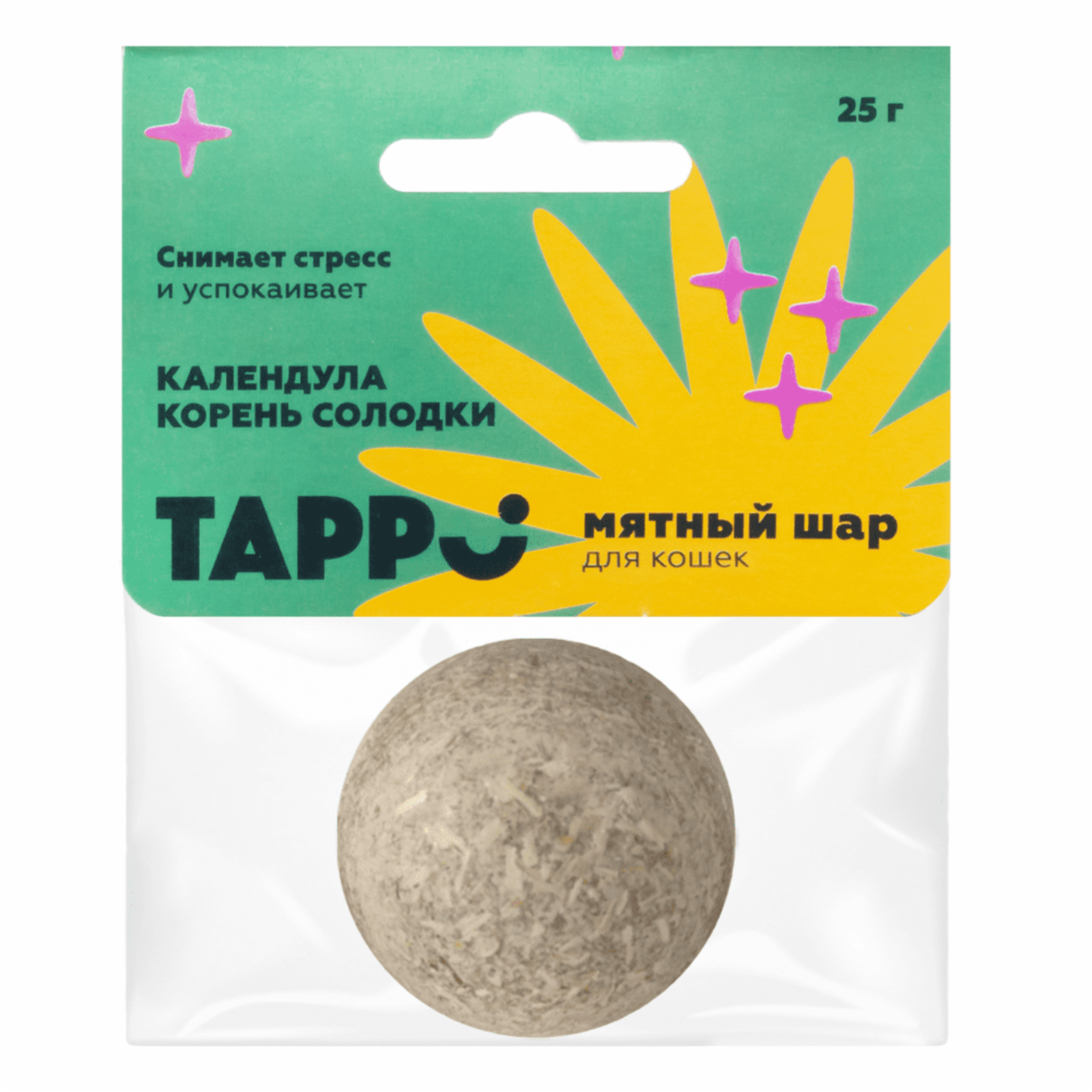 Tappi игрушки мятный шар с календулой и корнем солодки (25 г)