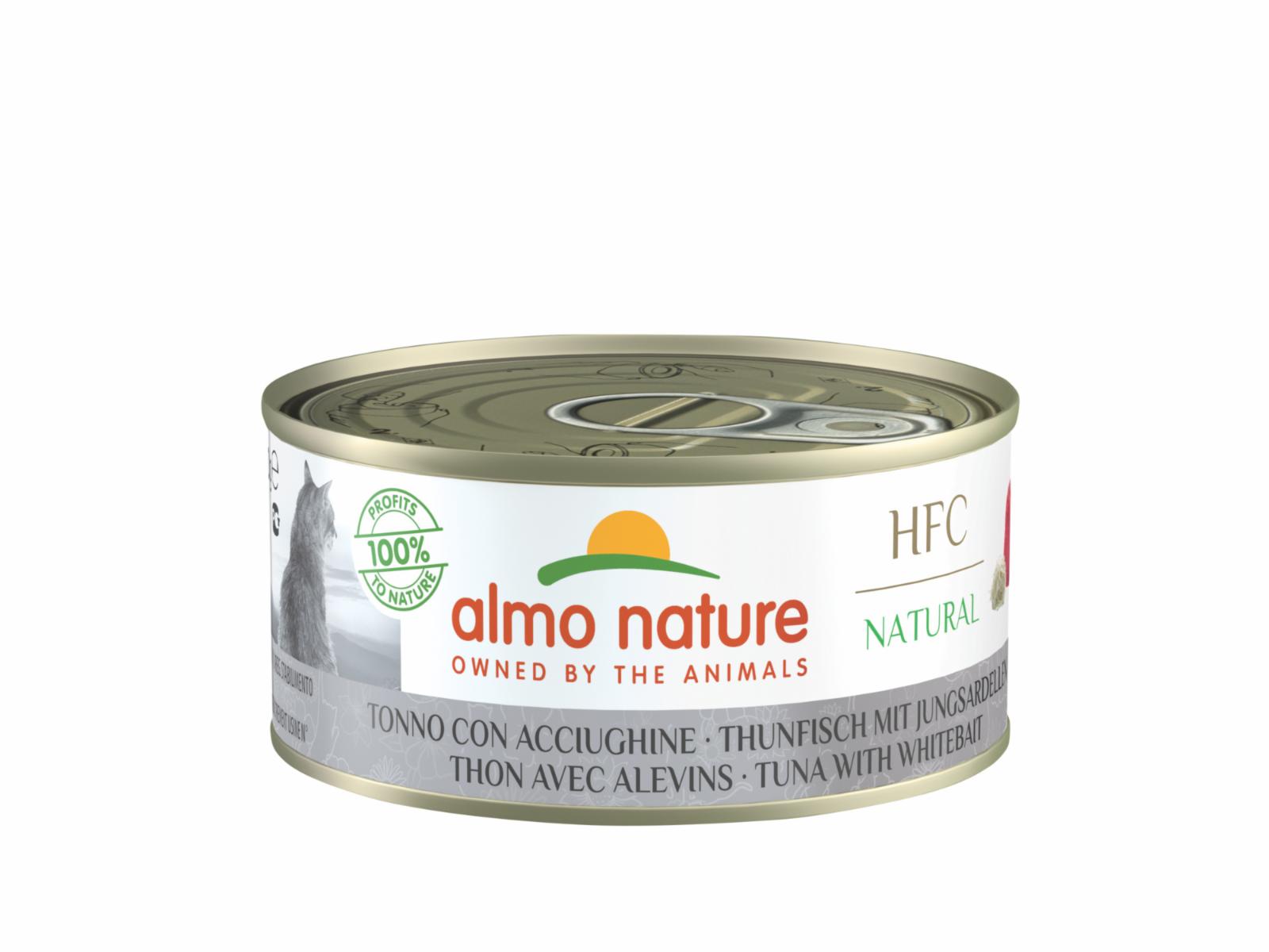 Almo Nature консервы консервы для кошек с тунцом и мальками (1 шт, 150 г)