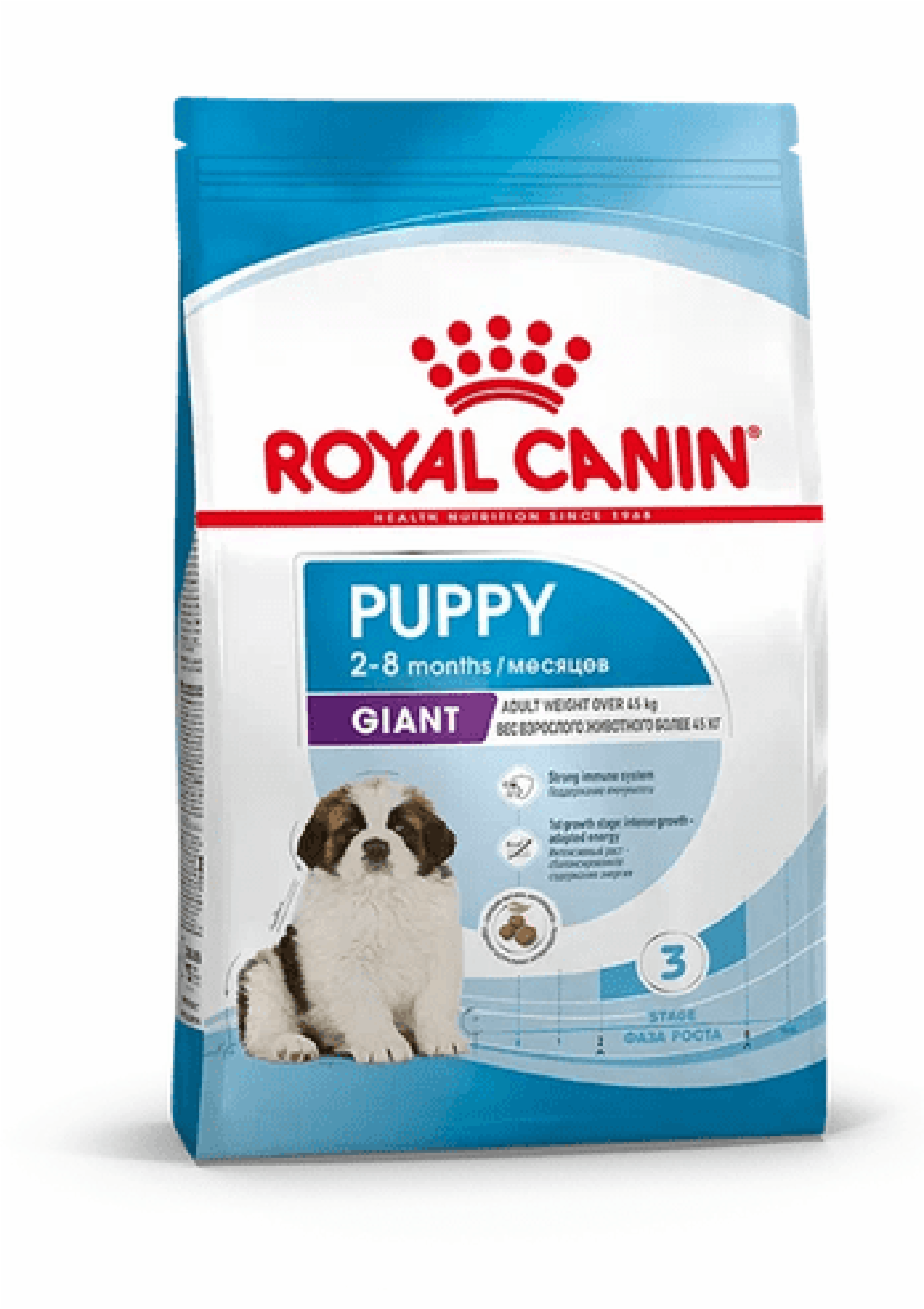 Royal Canin корм сухой для щенков очень крупных размеров до 8 месяцев, Giant Puppy (15 кг)