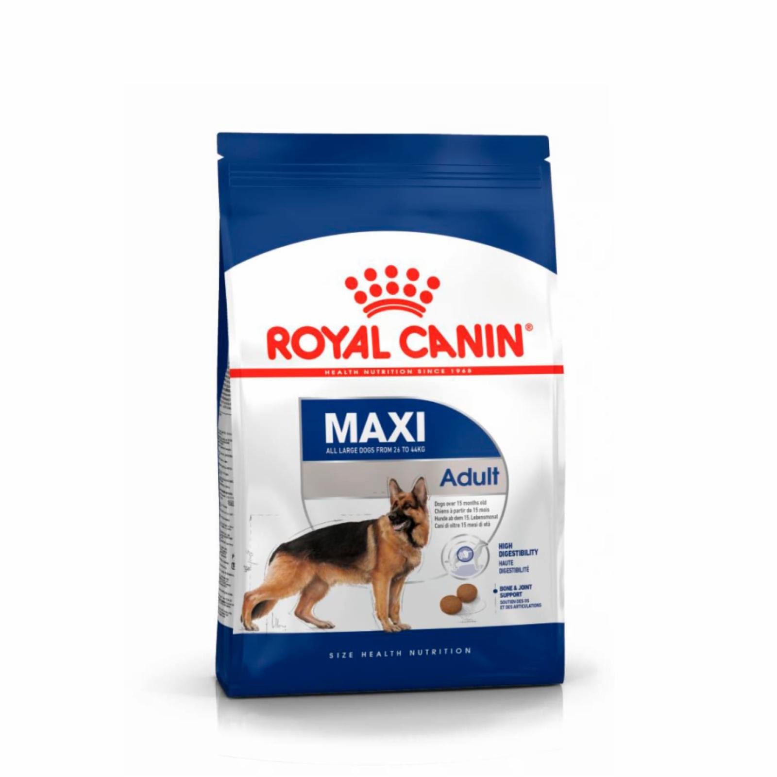 Сухой корм Royal Canin корм сухой для взрослых собак крупных размеров от 15 месяцев до 5 лет, Maxi Adult (15 кг)