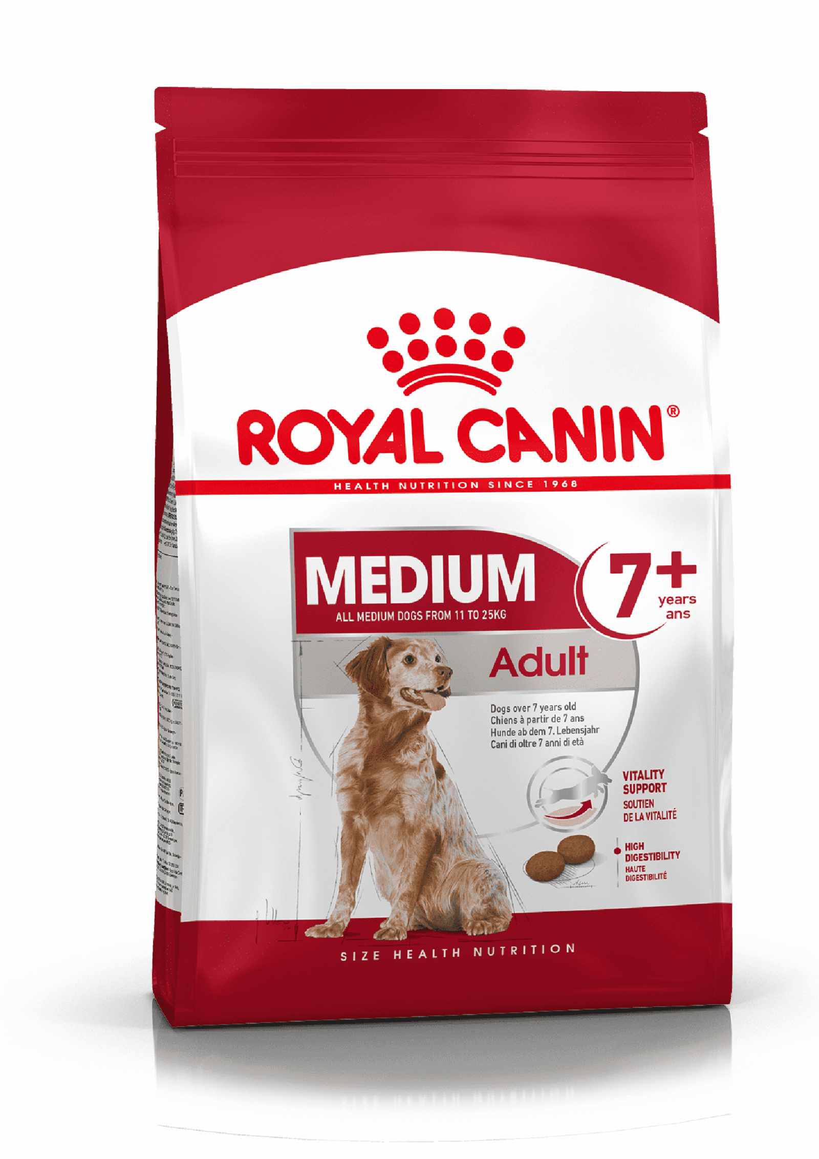 Сухой корм  Petshop Royal Canin корм сухой для взрослых собак средних размеров от 7 лет и старше, Medium Adult 7+ (4 кг)