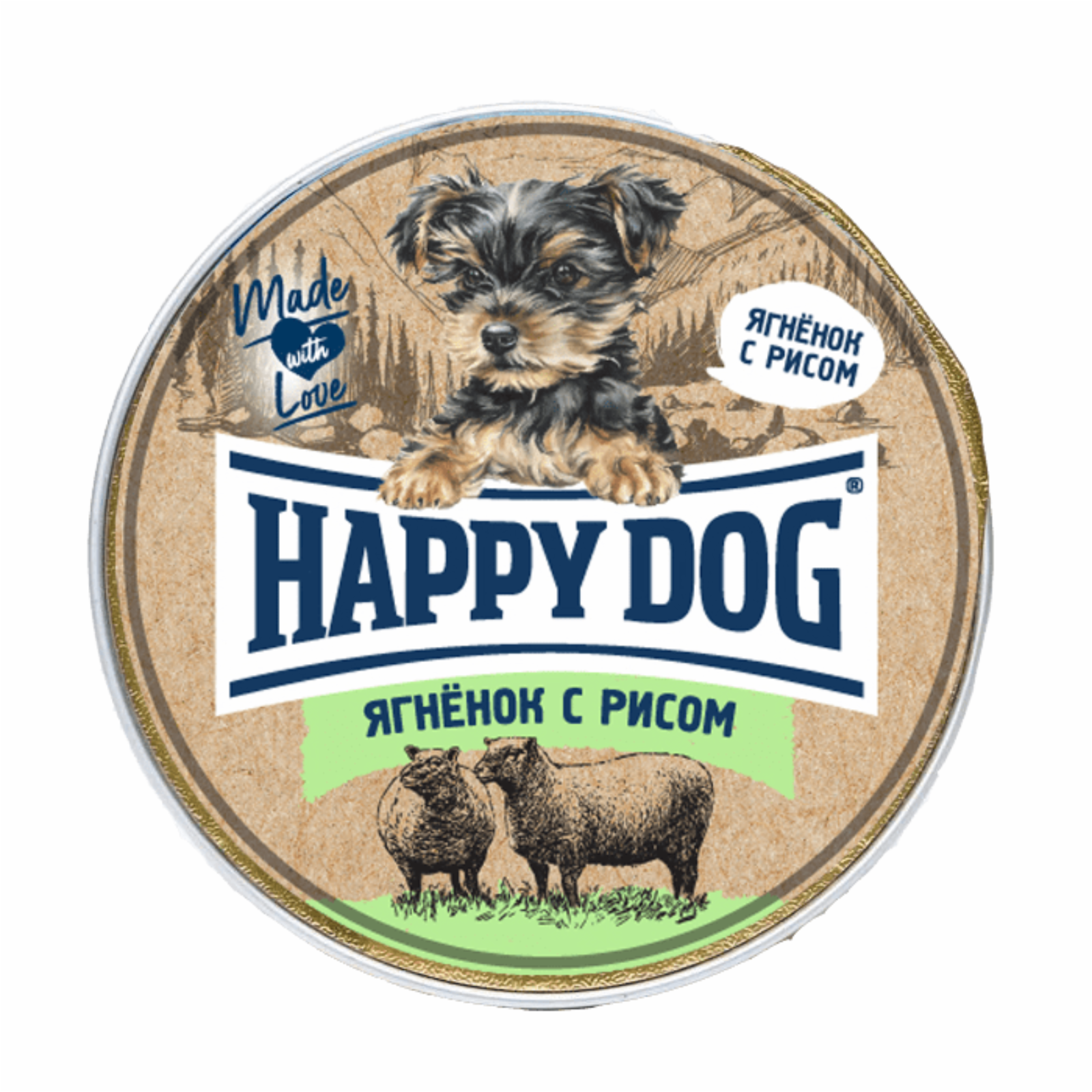 Happy dog паштет Янёнок с рисом (125 г)