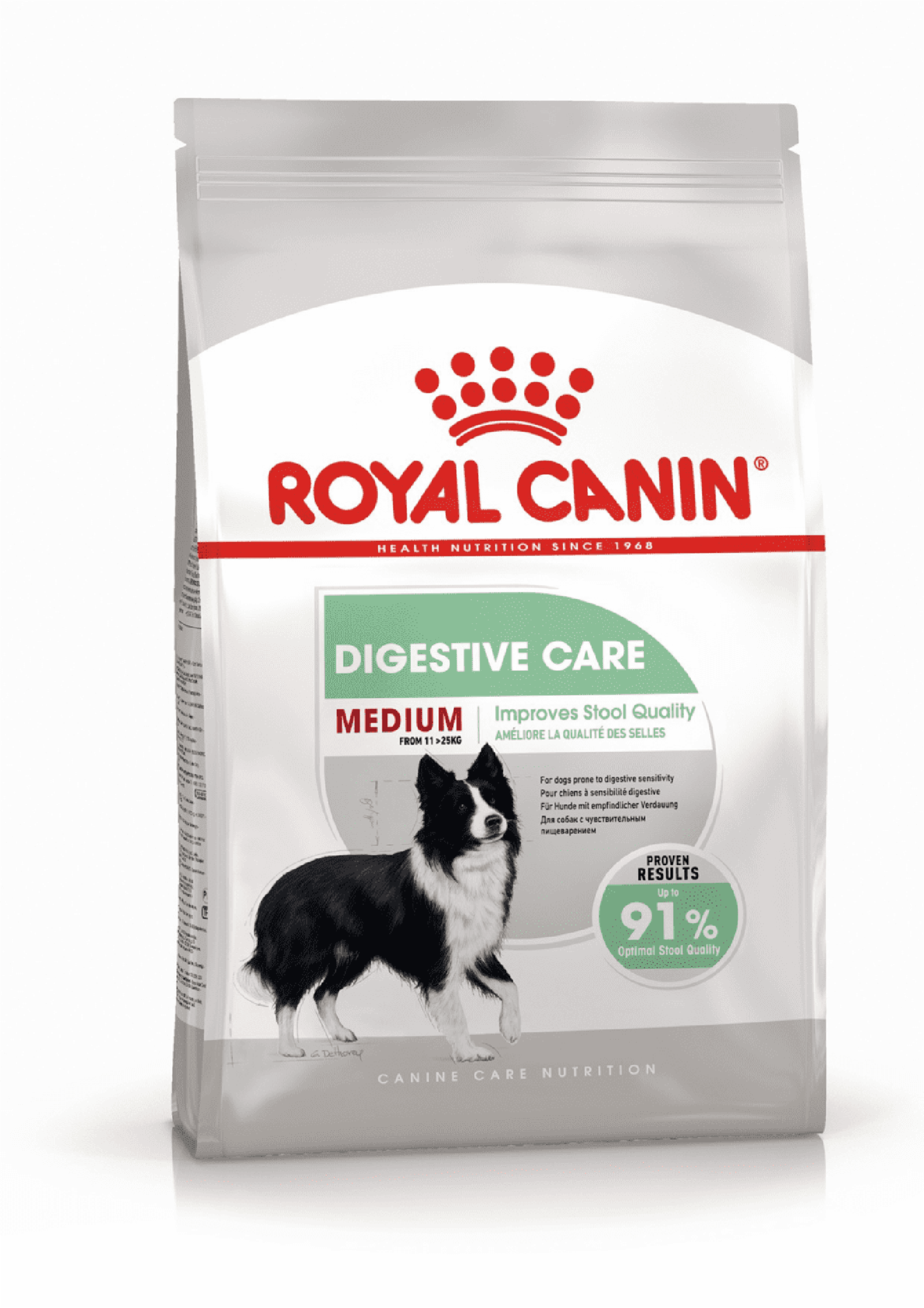 Сухой корм  Petshop Royal Canin корм сухой для взрослых собак средних пород с чувствительным пищеварением, Medium Digestive Care (12 кг)