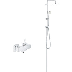 Смеситель для душа Grohe Eurocube Joy с душевым гарнитуром, хром (23665000, 27389002)