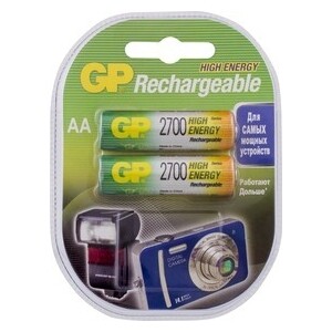 Аккумулятор GP 270AAHC AA NiMH 2700mAh (2шт)