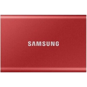 Твердотельный накопитель Samsung External SSD T7, 2000GB, USB Type-C, Red (MU-PC2T0R/WW)