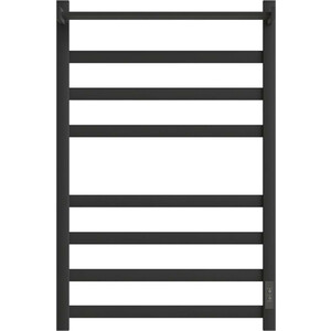 Полотенцесушитель электрический Point Меркурий П7 500x800 с полкой, диммер справа, черный (PN83858PB)