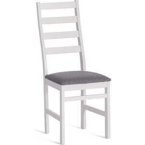 Стул TetChair Rosario многослойная фанера 39x39x99 см white, ткань темно-серая (150) разобранный