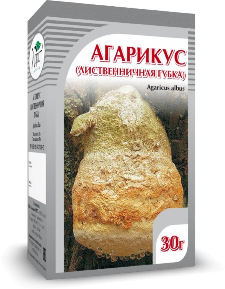 Грибы Агарикус (лиственничная губка), 30 г., Хорст