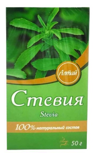 Травы, корни, плоды Стевия, серии Fito-Алтай, 50 г, КИМА