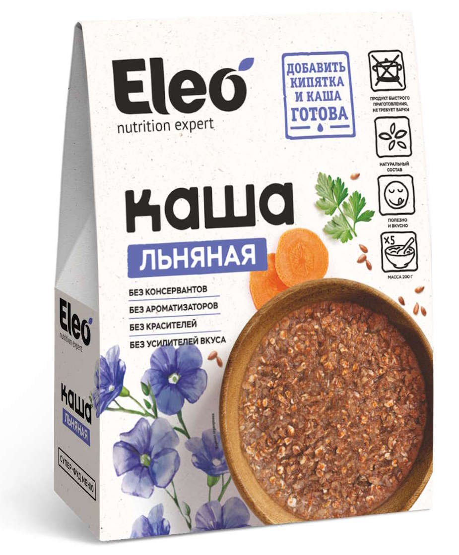  Каша льняная, 200 г. (5*40 г) , серия Eleo