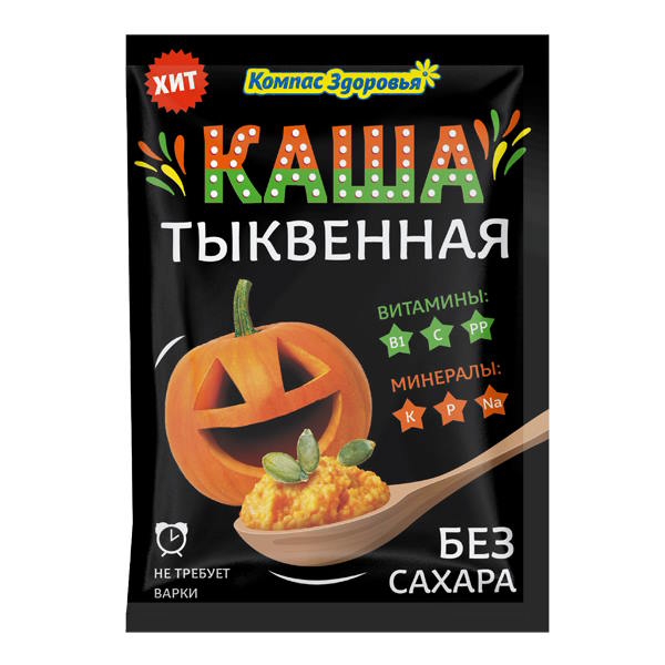   9 Монахов Каша тыквенная, 30 г, Компас Здоровья