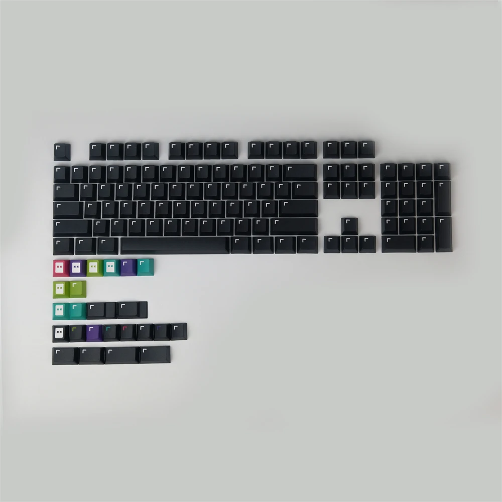 GMK Color Pixel Dots Cherry Profile Unique Font Dye Sub Thick PBT GK61 Keycaps For Mechanical Keyboard ANSI 104 TKL 96 84 68 GMK