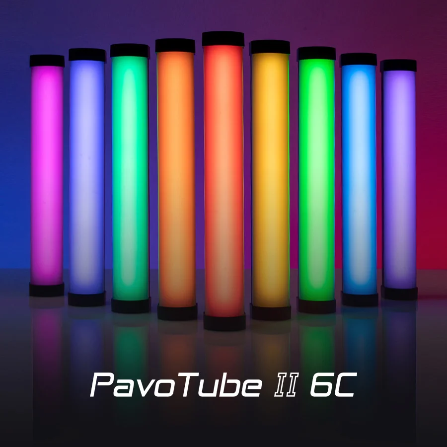 Nanlite PavoTube II 6C LED RGB Camera Light Portable Handheld Photography Lighting Stick CCT Mode Photos Video Soft video Light
