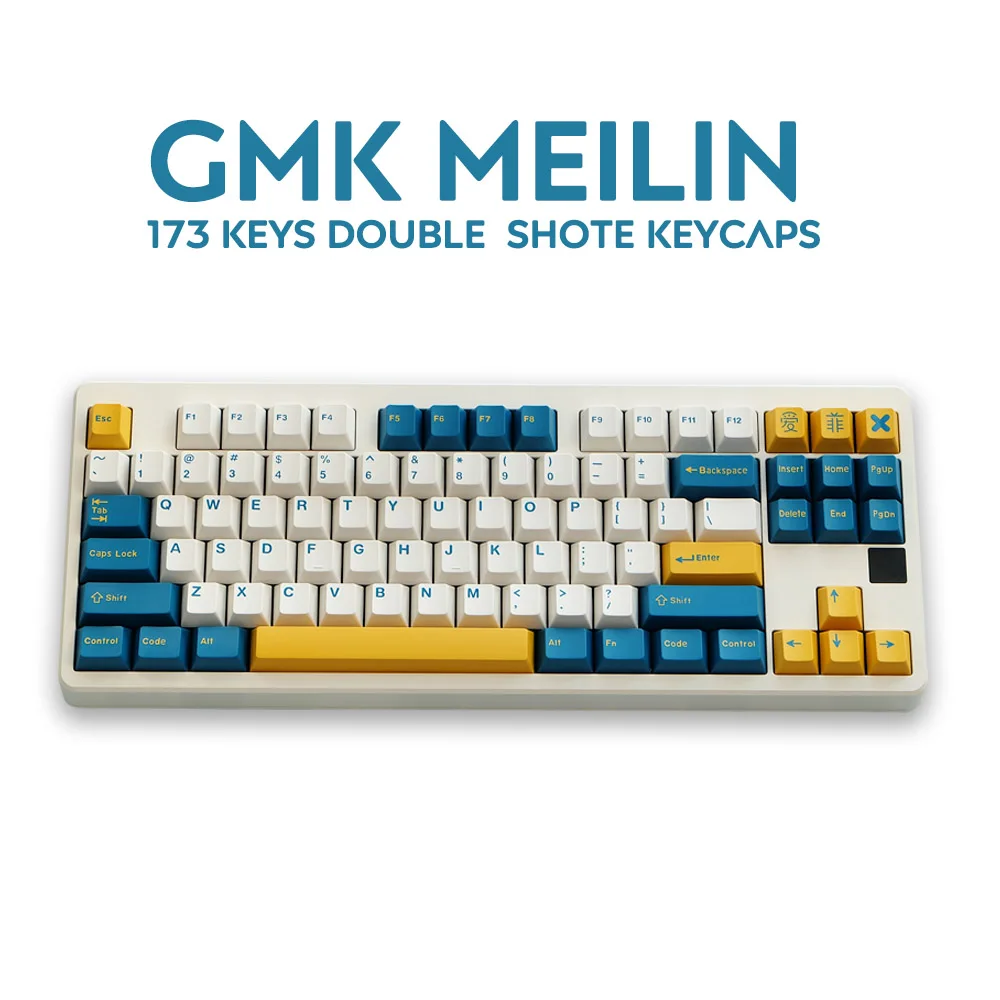 173 Keys DOUBLE SHOT Cherry Profile Copy GMK Merlin/Aero/Marrs Green Keycap For GMMK Pro NJ68 Mechanical Gaming Keyboard