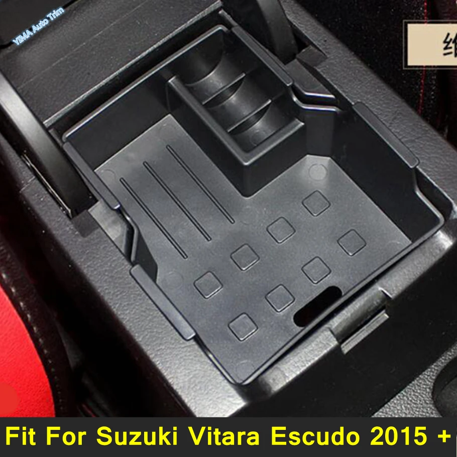 Central Container Storage Box Sorting Function Tray Fit For Suzuki Vitara Escudo 2015 - 2021 Plastic Interior Accessories