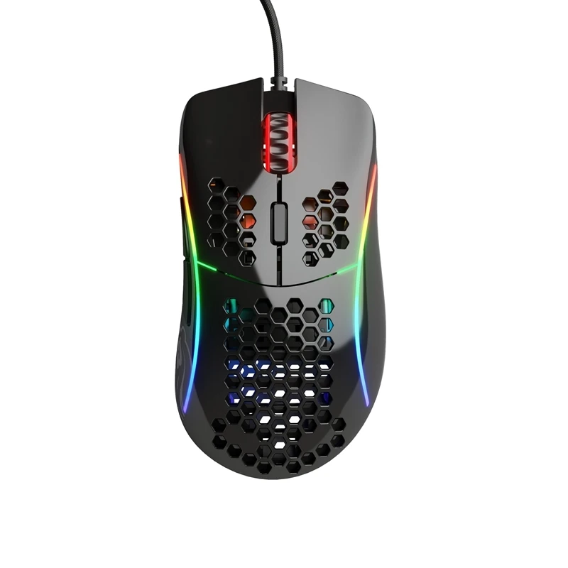 Mouse Glorious Gaming Model D Black Mate (Preto Fosco) - GD-BLACK/ Black Glossy (Preto Brilhante) - GD-GBLACK