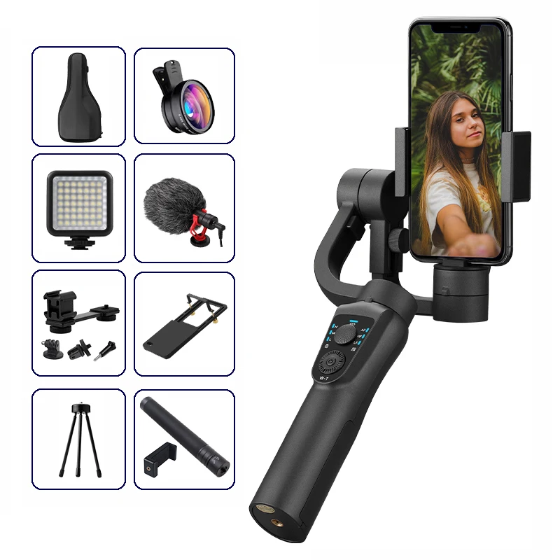 NEW EKEN S5B 3 Axis Handheld gimbal stabilizer cellphone Video Record Smartphone Gimbal For phone Action Camera VS H4