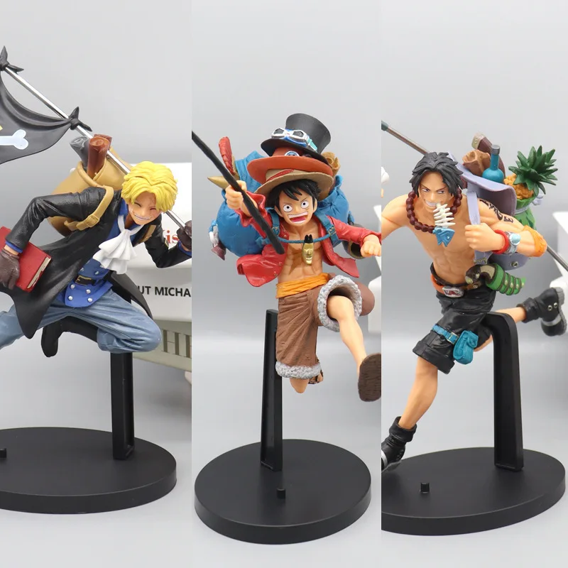 One Piece Luffy Zoro Sanji Grandis 17-19CM PVC New Janpan Anime OP Action Collection Figure Model Gift For Boys Collectible Toys