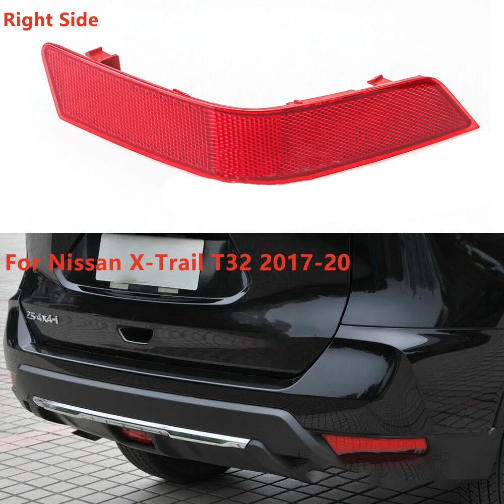 Tailligt Bumper Reflector Light 1pc Rear Reflector Housing Right Signal Light For Nissan X-trail Rogue 17-20 Car Accessories