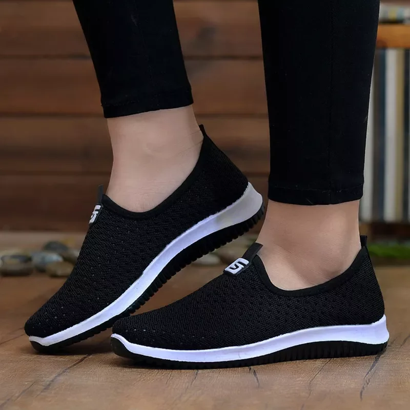 Woman Loafers 2022 New Solid Breathable Mesh Women Shoes Slip-on Female Shoes Zapatos De Mujer Comfortable Women's Flats