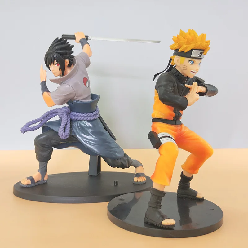 Naruto Shippuden Anime Model Figurine Sasuke Gaara Action Figure 2 style PVC Statue Collectible Toys Decoration Doll gift