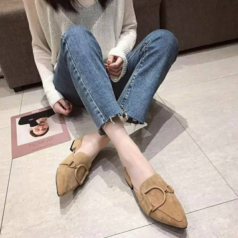 Spring of 2021 Designer Shoes Woman Slides Outdoor Platform Slippers Square Ladies Mules Zapatos De Mujer