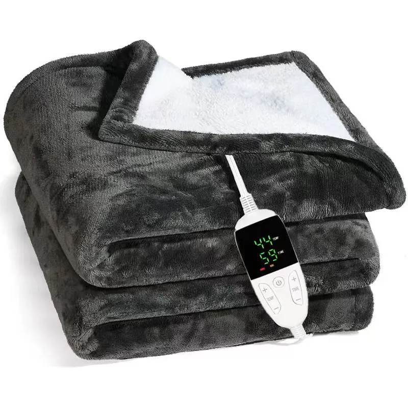 Electric Blanket Thicker Flannel Heating Blanket Mattress Washable Blanket 6 Gear Protection Thermostat Winter Body Warming Home