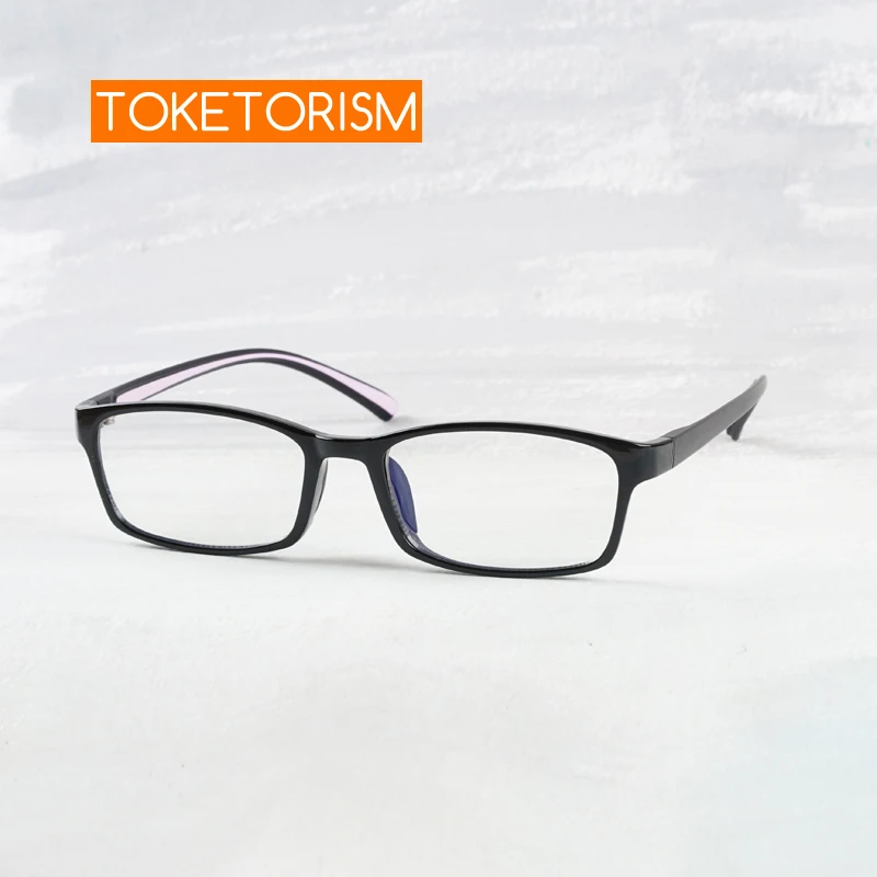 Toketorism Quality Flexible Frame Rectangle Men's Glasses Ultra Light Women's Eyeglasses Optical Frames For Myopia 67221